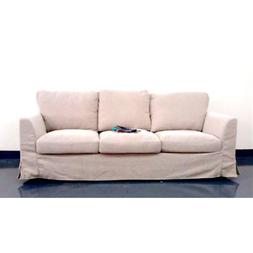 Sala Di Attesa 3 Posti Colore Ecru In Tessuto Arredo Casa Uf