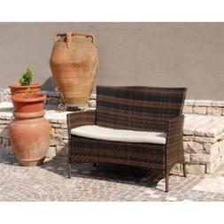 2 Posti Colore Caffe In Polyrattan Da Esterno Per Bar Locali