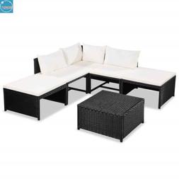15 pz Giardino Polirattan Set Set di sedili per scompartimen