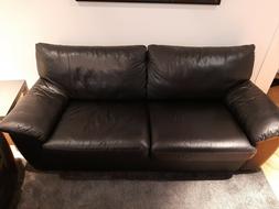 Letto 2 Posti Pelle Nera