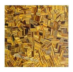 Tavolo Top Tigre Occhio Pietra Da Pranzo Fatto A Mano India