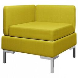 Angolare Modulare Cuscino Giallo 65x65x65cm Divani Sala Salo