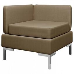 Angolare Modulare Cuscino Marrone 65x65x65cm Divani Relax 28