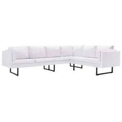 Angolare Similpelle Bianca Relax Casa 255x199.5x62.5cm Uffic