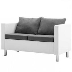 Bianco 2posti Cuscini Grigio Chiaro Similpelle 119x61x62cm C