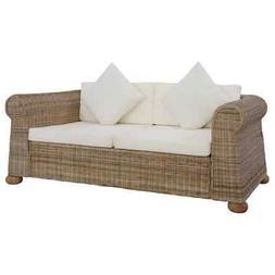 Cuscini Rattan Naturale Relax Schienale 2posti 155x78x67cm C