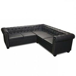 Design Chesterfield Pelle Schienale Casa 5posti 205x205x73cm