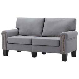 Grigio Chiaro Relax 2posti 145x70x75cm Casa Leggere Morbida 