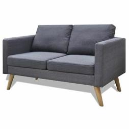 Grigio Scuro Legno Relax Casa 2posti 116x70x73cm Robusto Div