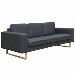 Grigio Scuro Relax Schienale Casa 200x82x76cm Elegante 3post