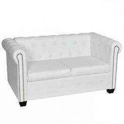 Pelle Bianco Design Chesterfield Schienale 2posti 145.5x76x7
