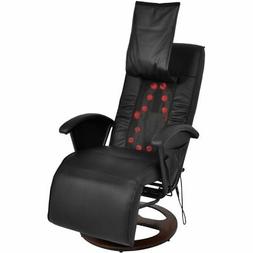 Poltrona Massaggiante per Shiatsu in Similpelle Nera I4Z4