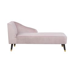Chaise longue in velluto rosa ALSVAG