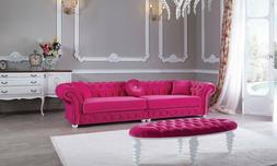 5 Posti Designer Tessuto Stoffa Imbottitura Fucsia