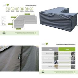 copertura protettiva divano angolare grigio 235x235x100 cm