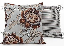 Salotto Camera 50 X 50 Fiori Righe Beige