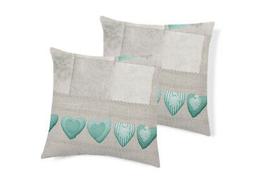 coppia cuscini decorativi per divano fantasia patchwork