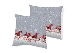coppia cuscini decorativi per divano fantasia snowman