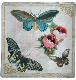 2 Federe Canapone 45x45 Cm 2229 Braya Farfalle