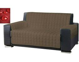 Salva Divano 2 E 3 Posti Trapuntato Tinta Unita 100% Cotone.