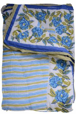 Copriletto Stile Country Plaid Shabby Chic Trapunta Coperta 