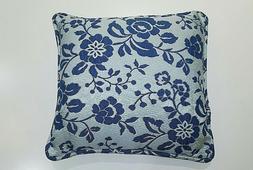 Damasco Rilievo Profilo In Cordone Blu Grigio Decorativo Cas