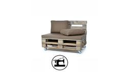Pallet Bancale Seduta E Schienale Cuscino Imbottito Cotone