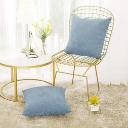 Fodera Cuscini Per 60x60cm, Blu Chiaro