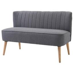 2 Posti Stile Nordico Grigio Chiaro 117x56.5x77 Cm - 833-524