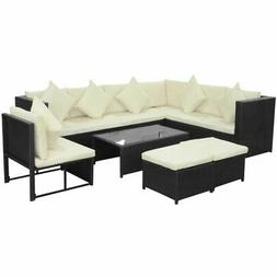 vidaXL Divani Set da Giardino Modulare 29pz in Polyrattan Ne