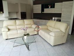 2 + 3 Posti Imbottito Ecopelle Salotto Made Italy Eco Pelle 