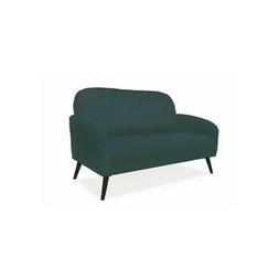 2 Posti Con Gambe In Legno E Tessuto Effetto Velluto Blu