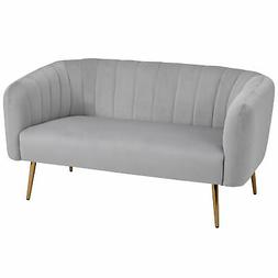 2 Posti Imbottito Con Braccioli E Spalliera, Design Moderno 