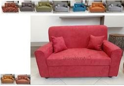 2 Posti Imbottito In Tessuto Con 2 Cuscini Divani Lux Salott