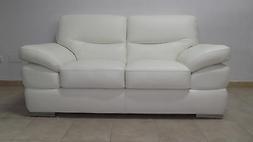 2 Posti In Vera Pelle  Bianco