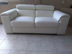 divano 2 posti in vera pelle