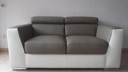 2 Posti In  Pelle Bicolore.