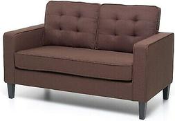 2 Posti Salotto Soggiorno Tessuto Relax In Legno Imbottita U