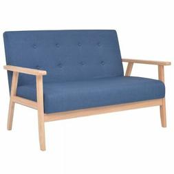 A 2 Posti In Tessuto Blu W2s9