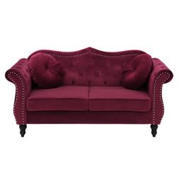 A 2 Posti In Velluto Rosso Scuro Skien