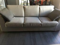 A 3/4 Posti In Tessuto,grigio,  218&times;86&times;65. Perfette Condiz