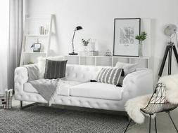 A 3 Posti In Similpelle Bianco Vissland