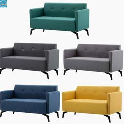 A Due Posti Design Elegante Rivestito In Stoffa Vari Colori 