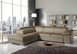 divano ad angolo imbottito ecopelle pelle letto