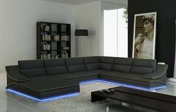 Ad Angolo Pelle Imbottitura Sedile Wohnlandschaft Rifiniture