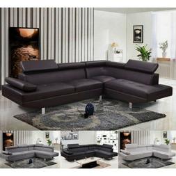Angolare Soggiorno Sof&agrave; Destro O Sinistro Ecopelle Microfib