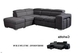 Angolare Stefy Mozart Grigio Antracite