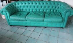 Chester In Pelle, 3 Posti, Verde