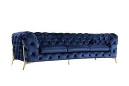 Chesterfield Imbottitura Xxl Rifiniture Tessuto 3+3 Designer