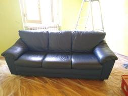Comodo, 3 Posti, In Pelle, Blu!!!